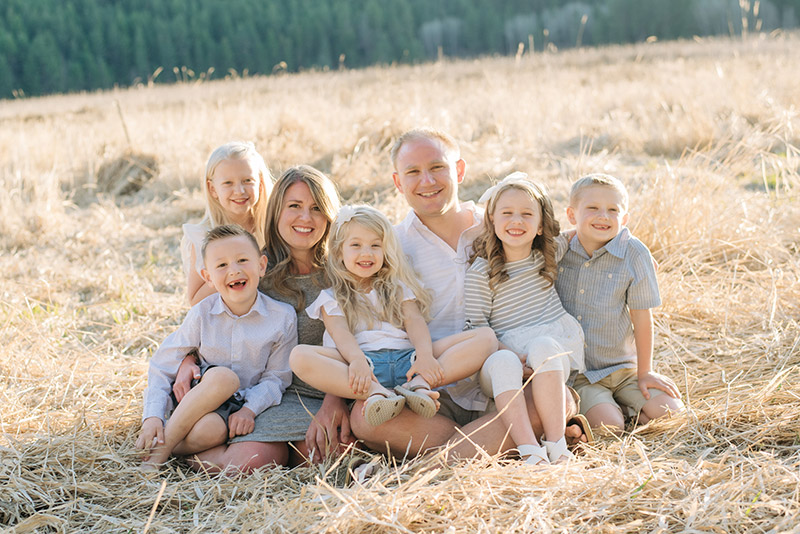 Dr. Bryant Zollinger of NW Natural Dentistry with his family